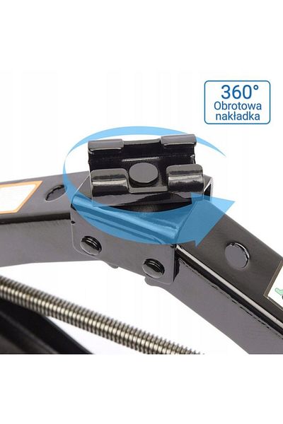 ORYX Cric trapezoidal 2T 105-410mm cu clichet si o cheie telescopica pentru roti SN4549