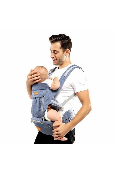 tumama Marsupiu ergonomic 3 in 1, pentru bebelusi, din bumbac organic, scaunel detasabil