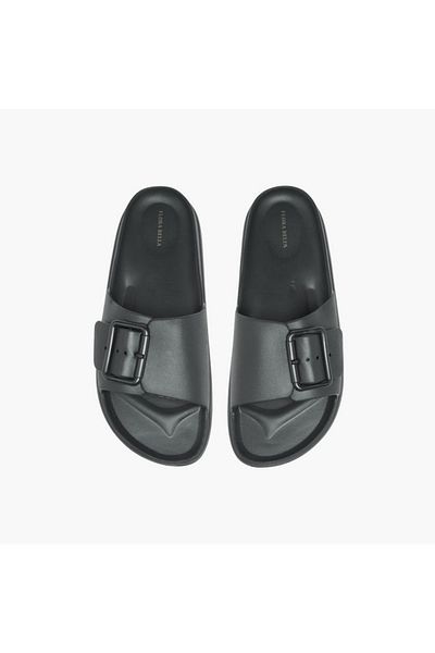Flora Bella by Shoexpress Flora Bella Buckle Detail Slip-On Sandals
