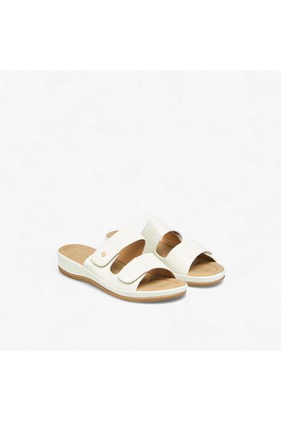 Flora Bella by Shoexpress Flora Bella Textured Slip-On Comfort Sandals