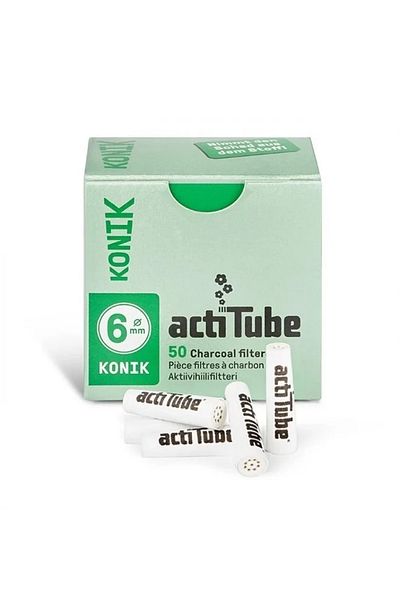 Actitube Filtru Conice cu carbune activ actiTube Konik Extra Slim diametru 6x8mm x50