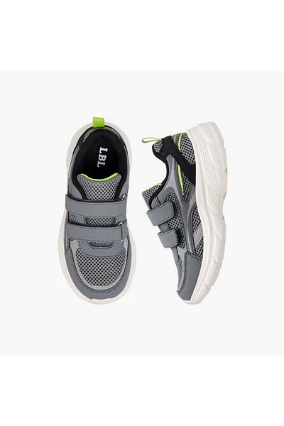 LBL by Shoexpress Panelled Sneakers with Hook and Loop Closure