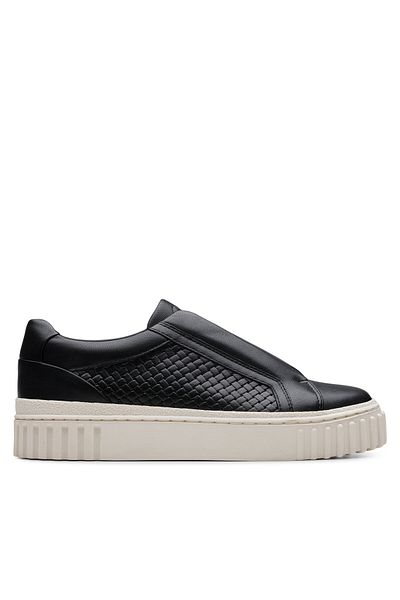 CLARKS Women's Sneakers black CLARKS-26181205 318 BLACK LEATHER