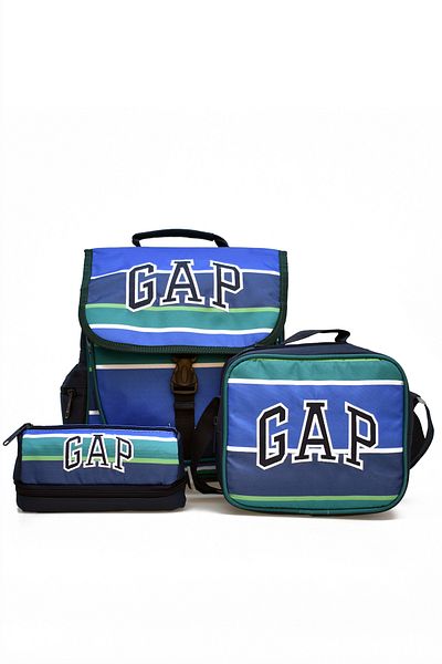 GAP Boy's 3-Piece School Set Primary School Bag & Nutrition & Pen Holder 12818