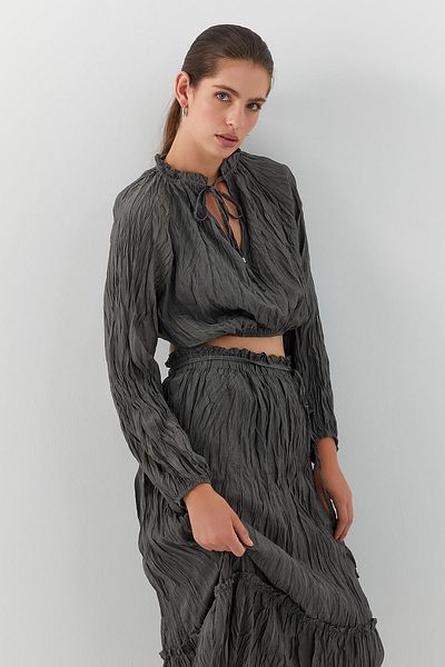 MARKALİSTE Kraşlı Set Anthracite