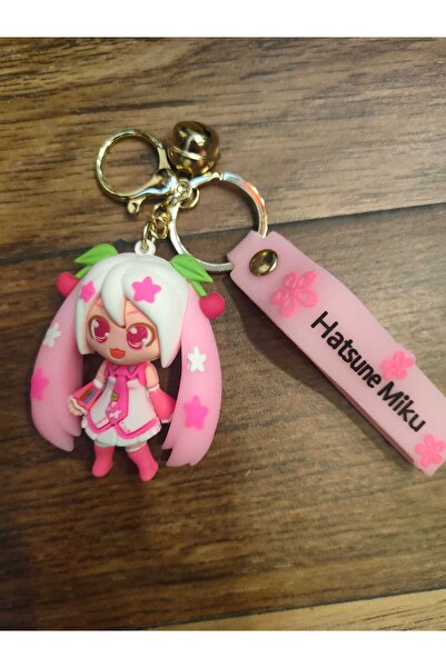 FG KONNİCHİWA Hatsune Miku Zilli Hairy Size Silkon Keychain