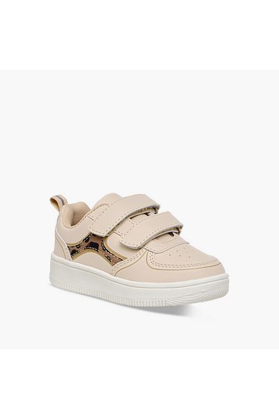 Flora Bella by Shoexpress Flora Bella Panelled Sneakers with Hook and Loop Closure