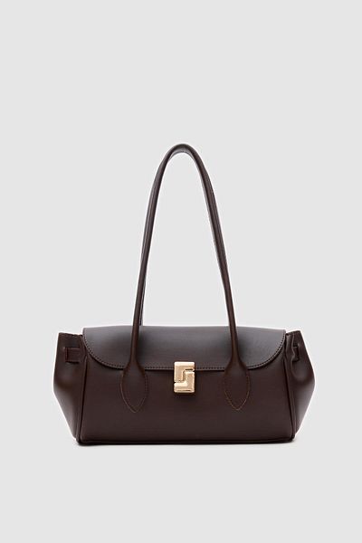 Shule Bags Geantă Lia Vintage Baguette Maro