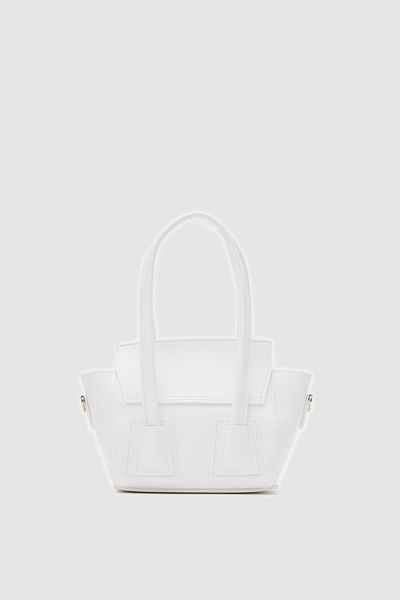 Shule Bags Geantă Mofy de mână și crossbody albă