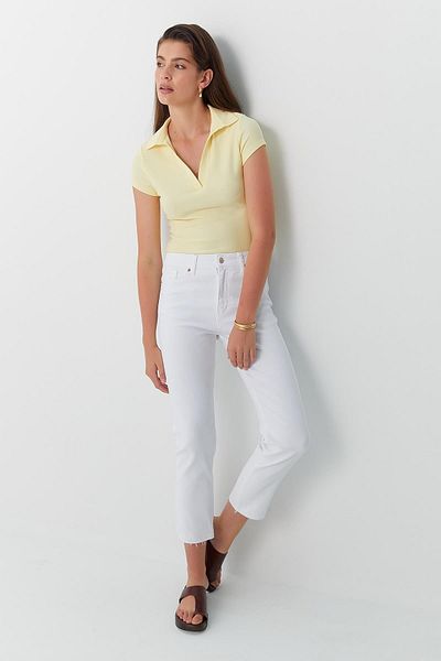 MARKALİSTE High Waist Straight Jean White