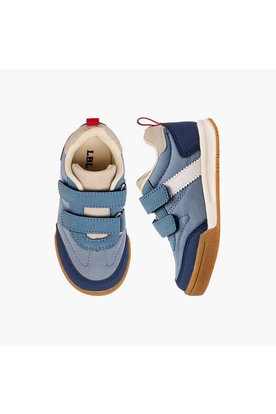 LBL by Shoexpress Panelled Sneakers with Hook and Loop Closure
