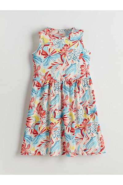 LC Waikiki καλοκαιρινή συλλογή Crew Neck Girl's Dress city