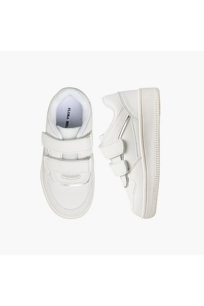 Flora Bella by Shoexpress Flora Bella Panelled Sneakers with Hook and Loop Closure