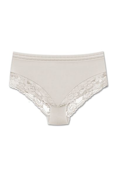 ZENA UNDERWEAR Tulle and Lace Detailed Elastic High Waist Plus Size Women's Panties