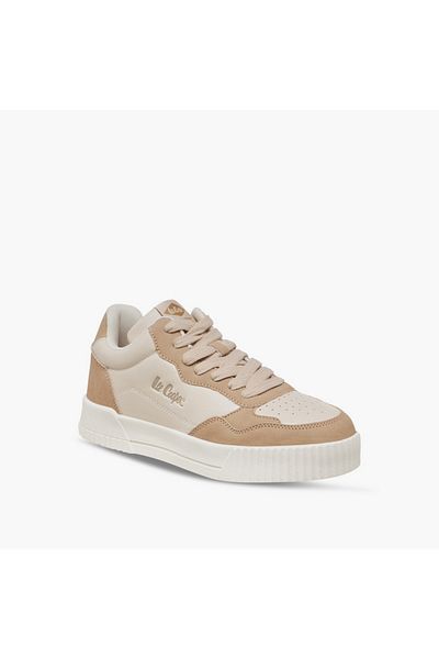Lee Cooper Women's Logo Detail Sneakers with Lace-Up Closure