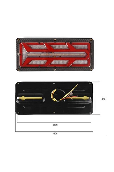 Xentech Light Set 2 Stopuri Spate LED Xentech Light, 12V-24V, IP67 – Camion / Remorca