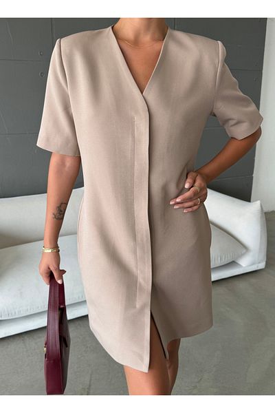 Melzgiyim Double Fabric Dress