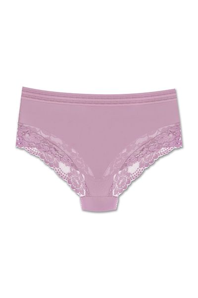 ZENA UNDERWEAR Tulle and Lace Detailed Elastic High Waist Plus Size Women's Panties