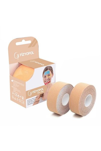 FİZYOPOL Professional Beauty Face Tape, 2X5Cmx5 Mt Facial Kinesio Tape