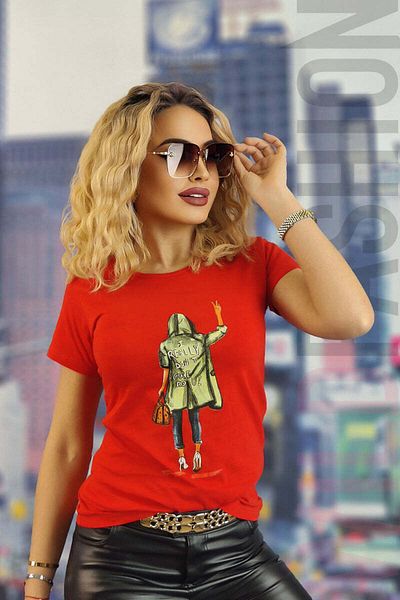 WildFashion Casual T-shirt with text print U838-3