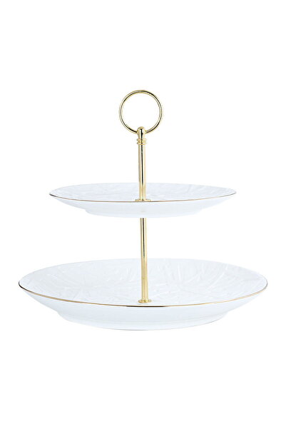 Alsaif Gallery Stand for Serving Dessert Porcelain 2 Tier Al Saif Gallery, Go...
