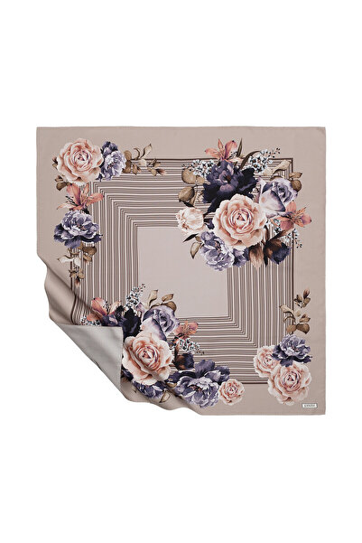 ipekevi Eșarfă de mătase Tivil Gardens of Versailles Stone Powder