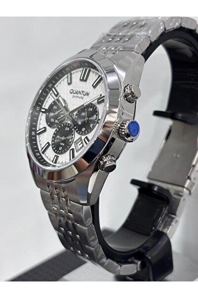 Quantum 100% Steel Adrenaline Special Series Men's Watch with Sapphire Glass Calendar 100 Atm 41 mm