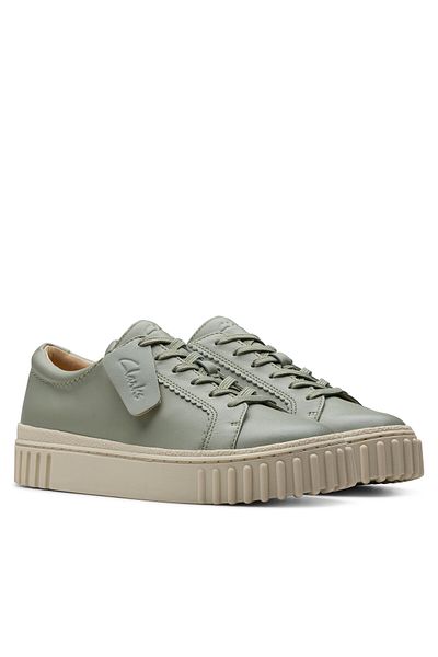CLARKS Teniși damă verzi CLARKS-26181208 P15 LIGHT GREEN LEA