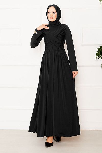 EBRUTESETTÜR Cross Drape Detail Sandy Dress