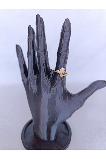 Ahsen Jewellery Altın Sarısı Kelebek Model Çelik Yüzük