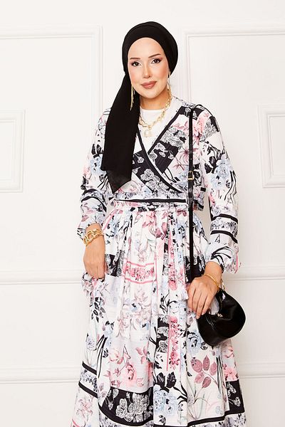 EBRUTESETTÜR Modal Suit with Tie-Up Skirt on the Sides