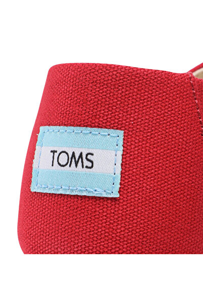 Toms Women's Sneakers red TOMS-RECYCLED COTTON CANVAS WOMEN'S ALPARGATA 10017743 RED