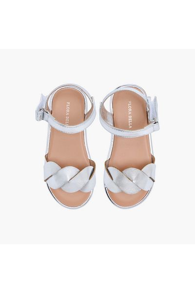 Flora Bella by Shoexpress Flora Bella Strap Detail Sandals with Hook and Loop Closure