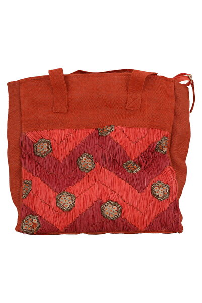 Generic Al Saif Gallery Canvas Thermos Bag, 44 x 38 cm - Red