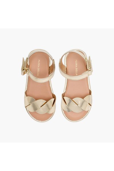 Flora Bella by Shoexpress Flora Bella Strap Detail Sandals with Hook and Loop Closure