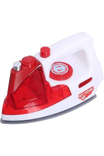toy box tr My Home Kids Toy Iron, Red and White, Educational Play Set