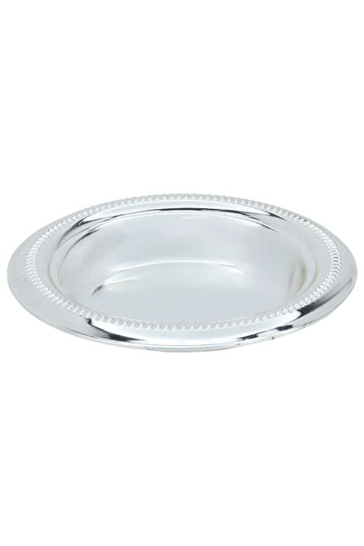 Generic طبق من مجموعة نوا ستيل آل سيف، دائري، منقوش، 8.8 سم - ذهبي