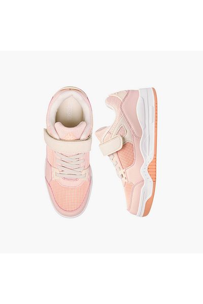 Kappa Girls' Panelled Sneakers with Hook and Loop Closure