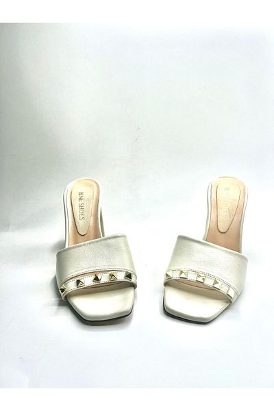 NEWGÜLTEKİN Khaki Leather Comfortable Soft Very Stylish Evening Sandals