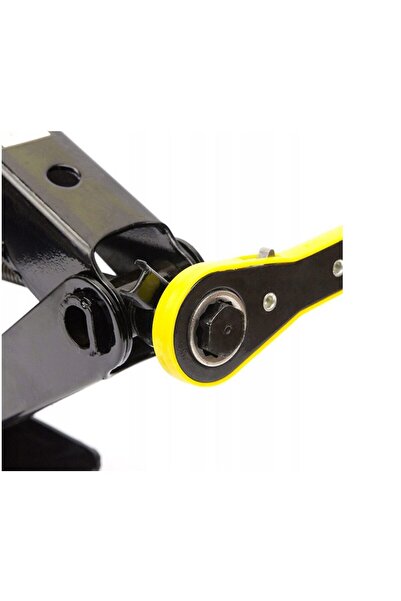 ORYX Cric trapezoidal 2T 105-410mm cu clichet si o cheie telescopica pentru roti SN4549