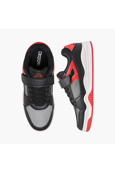 Kappa Boys' Logo Detail Sneakers with Hook and Loop Closure