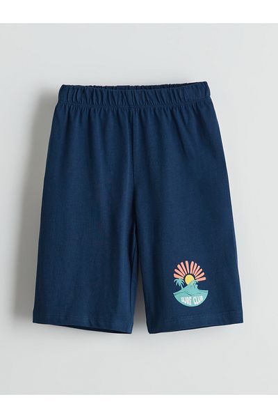 LC Waikiki Bedruckte Pyjama-Shorts für Jungen mit elastischem Bund