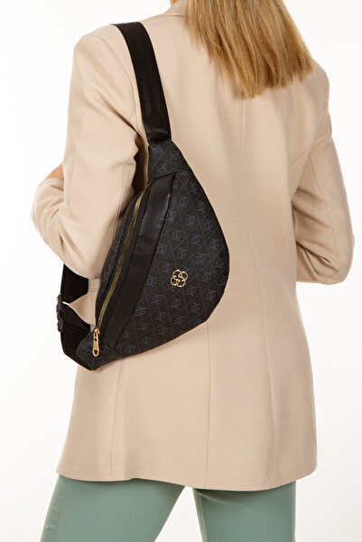 Newish Жіноча сумка з хрестоподібними ременями через плече та на пояс з візерунком