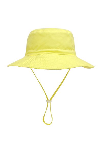 Petityu Upf50+ Sun Protection Yellow Hat - Uv Sun Protection Quick Dry Suitable for Daily Use Adjustable