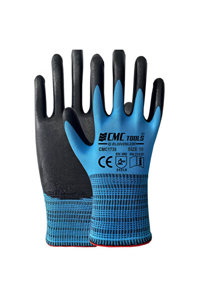 CMC 1/2 قفاز أزرق - أسود 1735 (12 قطعة)