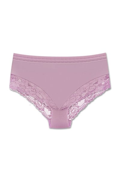 ZENA UNDERWEAR 3-Piece Tulle and Lace Detailed Elastic High Waist Large Size Women's Panties