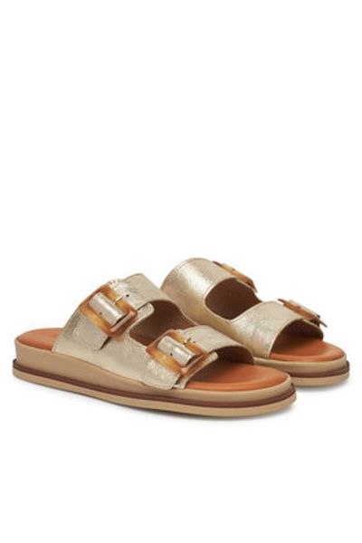 Tamaris Flip-flops aurii pentru femei TAMARIS-1-27207-42 965 LIGHT GOLD MET