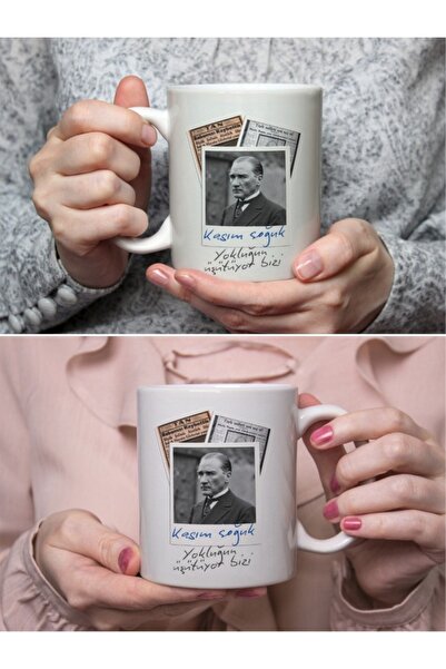 Layer Home Atatürk Baskılı Kupa Bardak – Mustafa Kemal Atatürk Temalı Seramik Hediyelik