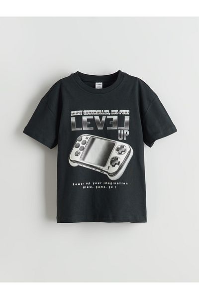 LC Waikiki Crew Neck Printed Boy's T-Shirt