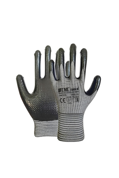 CMC 1/2 قفاز رمادي - أسود 1734 (12 قطعة)